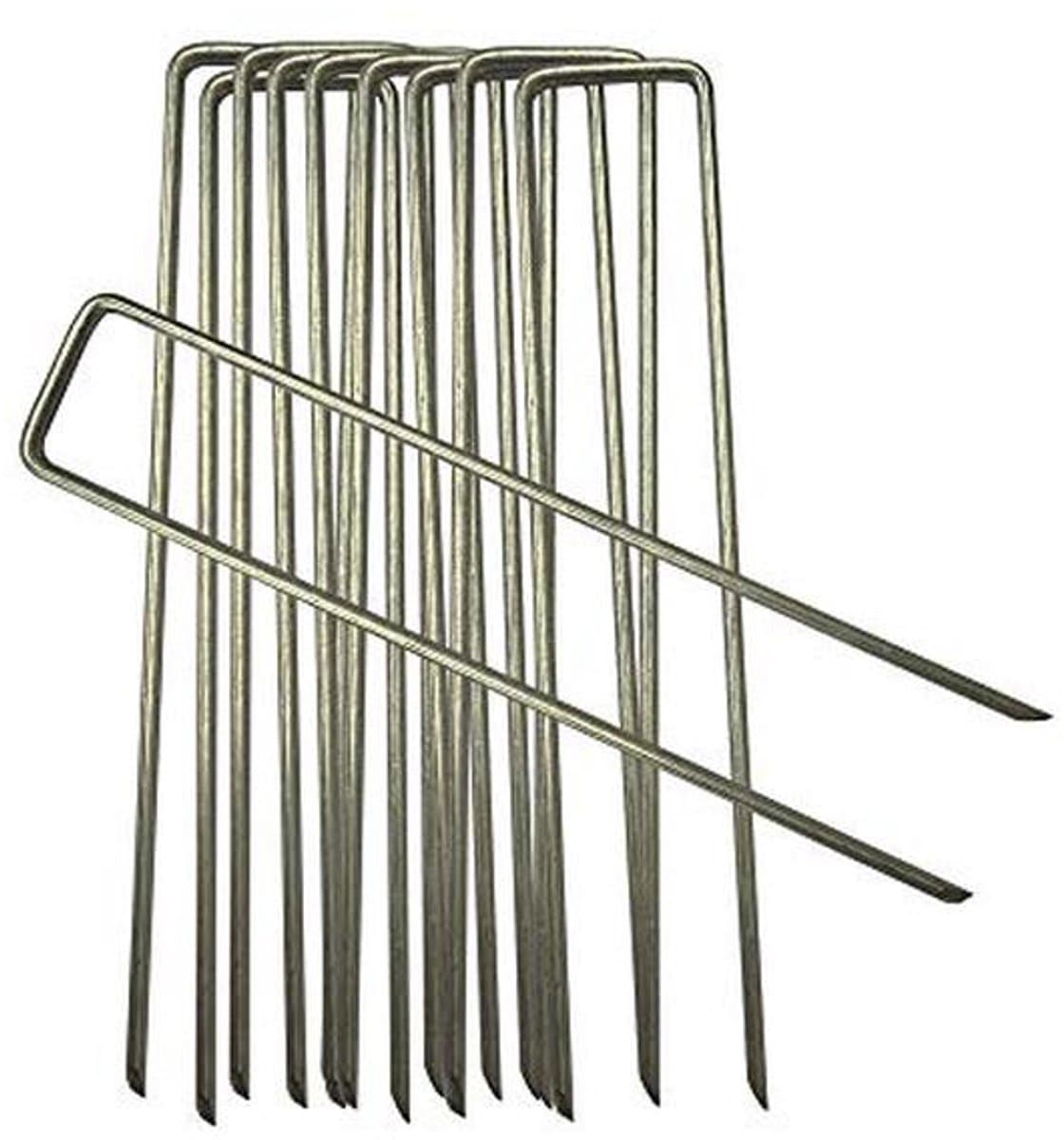 Gegalvaniseerde Tuin Anker Haringen - 6 Inch (150 mm) voor Effectieve Onkruidbestrijding — afbeelding 1