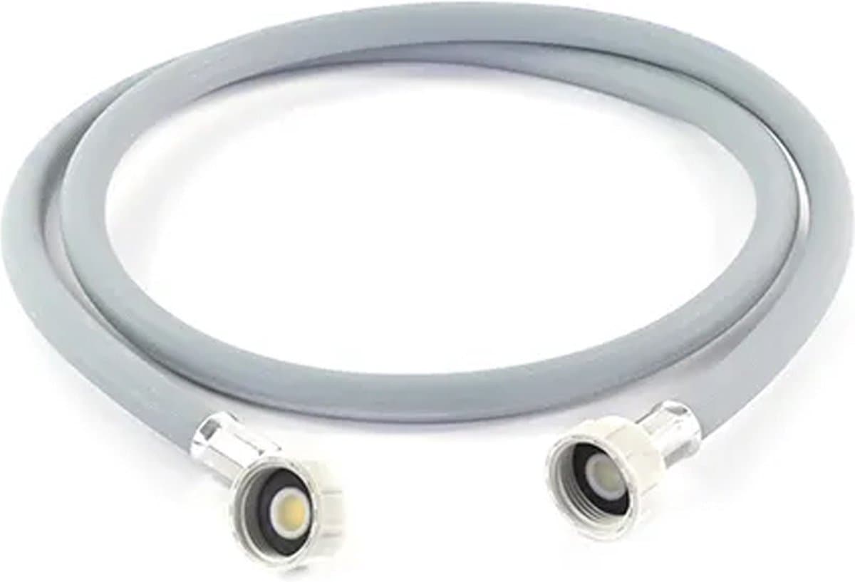 Nedco® Aanvoerslang 3/4'' voor Wasmachine/Vaatwasser - PVC - 1.5 Bar - 1.5m - Grijs — afbeelding 1