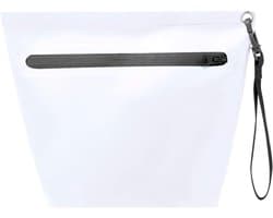 tas, robuust, voor strand, zwembad, boot, zeilen, toilettas, van pvc, Wit