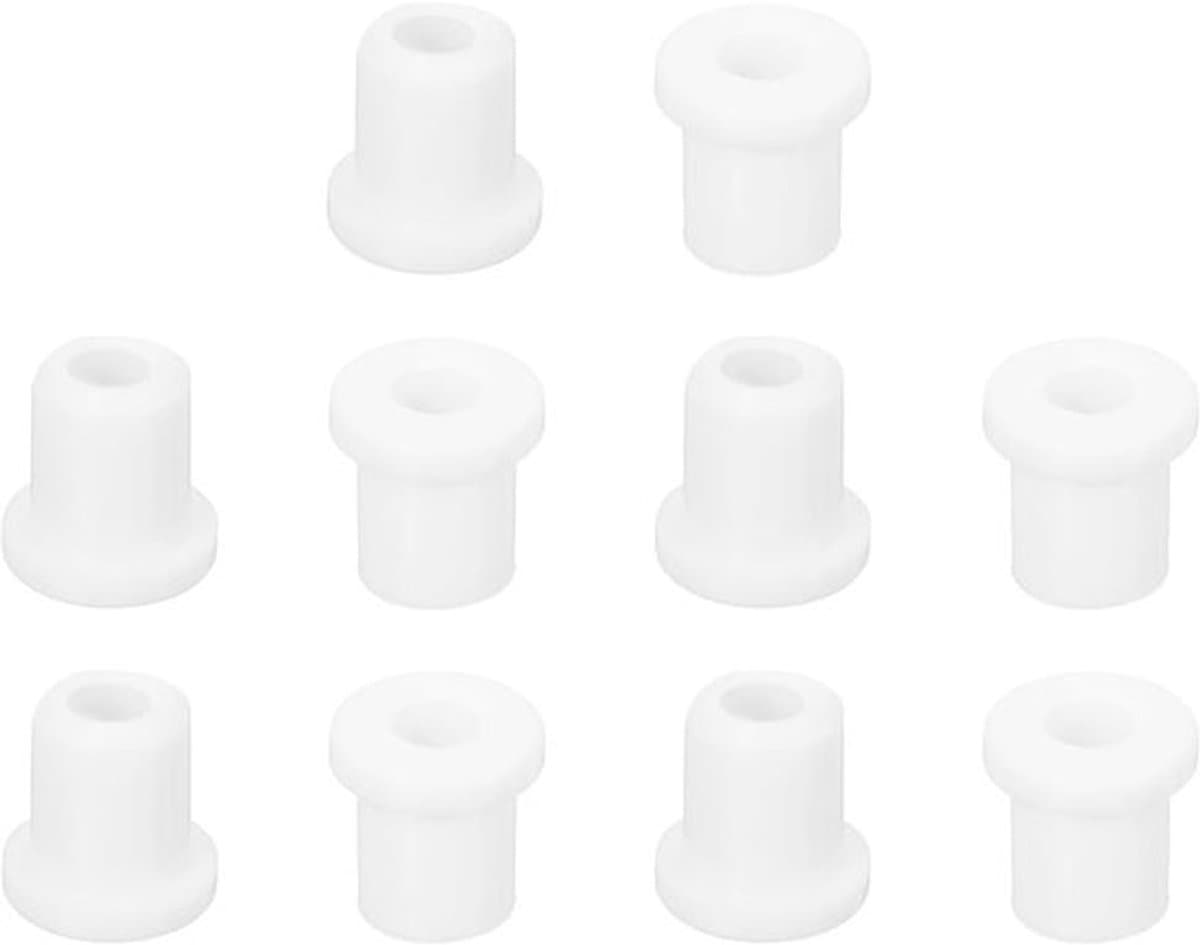 Kabeldoorvoer rubber - Siliconen dopjes - Bescherming - 18 stuks - Draden en kabels - Geschikt voor 3mm ID 5mm boorgat - Zwart - Siliconen rubberen stopper - Siliconen rubberen afdichting - Bedrading — afbeelding 1