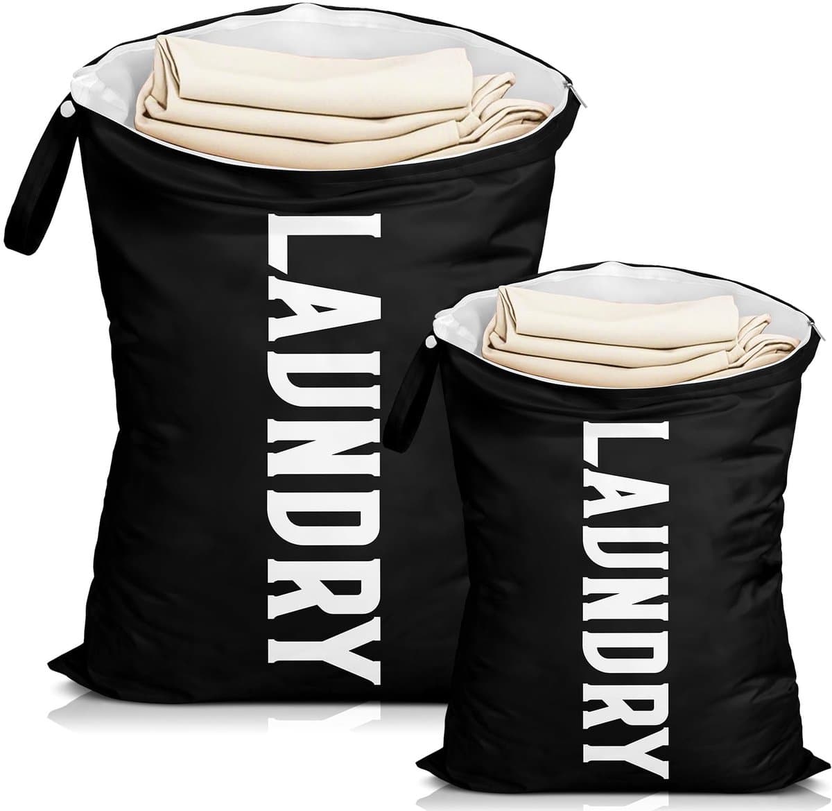Dailygoods - 2 Stuks Waterdichte Reizen Waszak met Handvatten - Grote en Kleine Maten — afbeelding 1