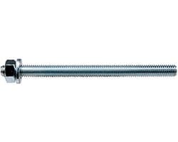 Ankerstang - Bevestigingsstang Draadstang - Constructie Bevestigen - Vergulde Staalkwaliteit - M12 x 180 - Galvanisch Verzinkt