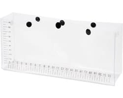 Vistransportcontainer - Vis weegzak Levende vis zak - Vissen observeren - SNAP Opening en Sluiting - 26x11.5x6.5 cm - Transparant