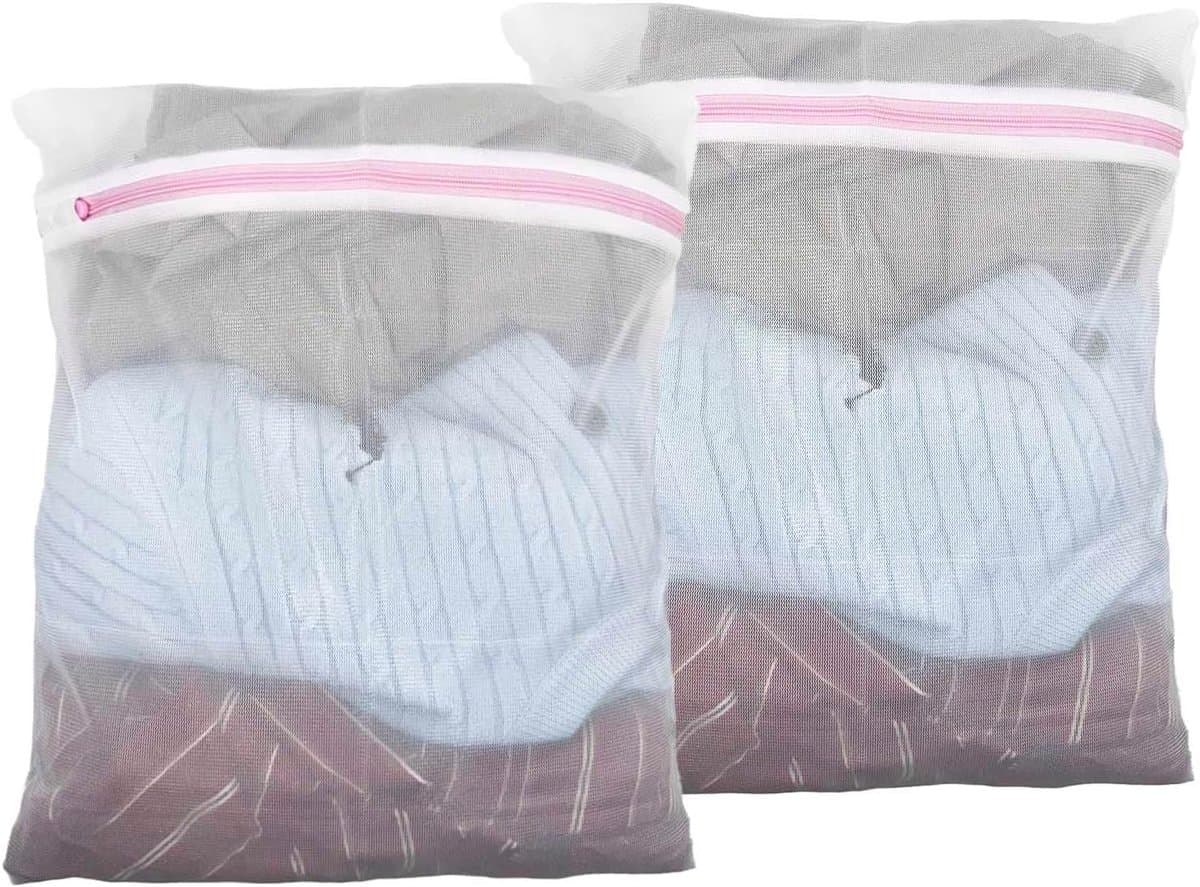 SnelShoppen - Wasnet voor Wasmachine, Waszak 30 x 40 cm, Kleine Waszak met Verborgen Rits, Bescherming voor Kleding, Voorkomt Vervorming en Kreukels, — afbeelding 1
