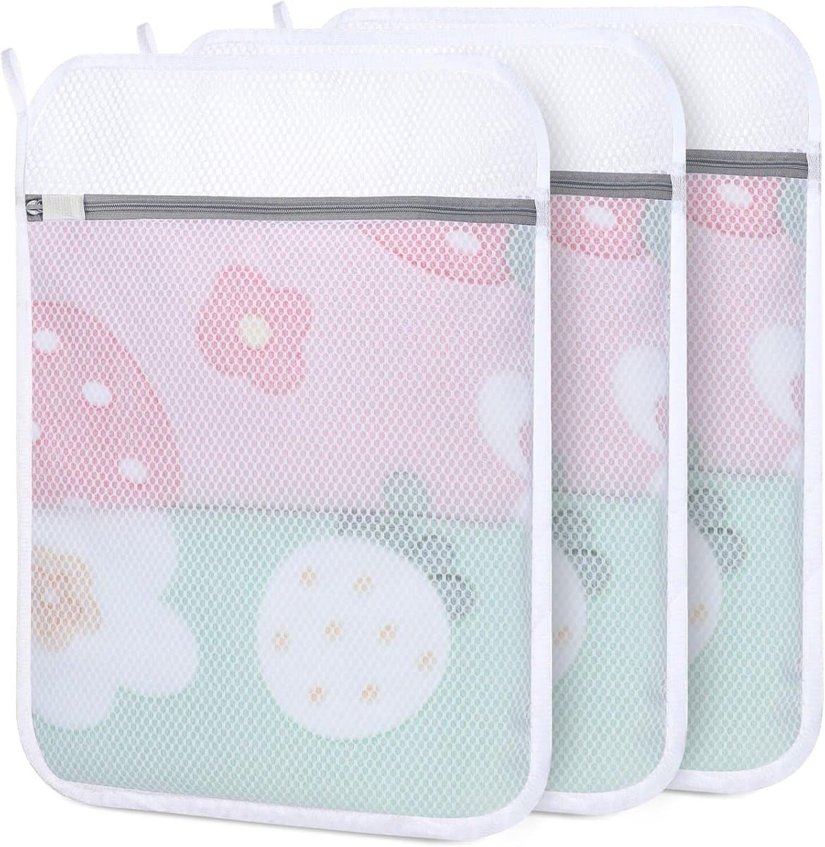 Waszakken voor delicate waren met rits, herbruikbare waszakken voor wasmachine waszakken voor waszakken voor kleding, sokken, ondergoed, beha (50 x 60 cm) — afbeelding 1