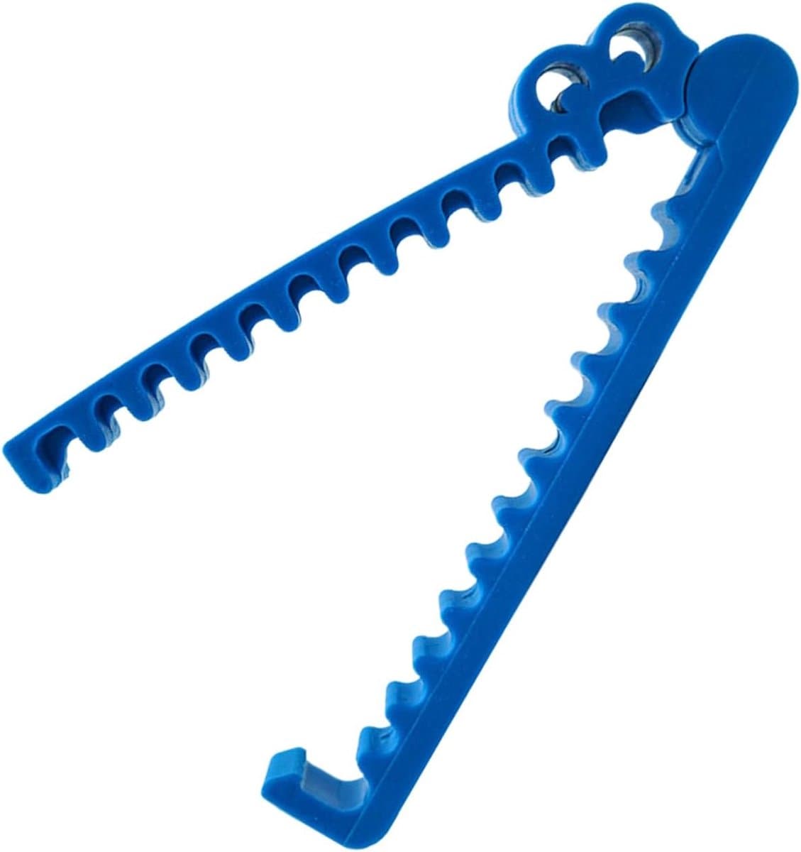 Voedsel zak clips - Broodzak sluitingen - Keuken organiseren - Krokodil ontwerp - 15 cm - Blauw — afbeelding 1