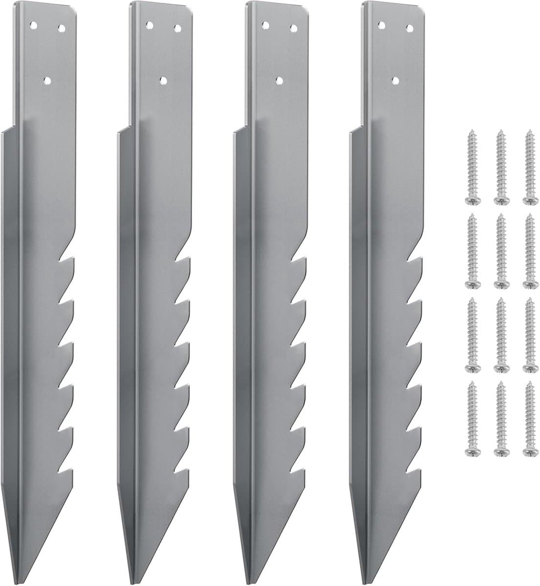 SnelShoppen - Ground Anchors voor Schommels, Tuin, Windbestendig, Kinderschommels, 420 mm, Galvaniseerd Staal, Hoogwaardig en Duurzaam — afbeelding 1