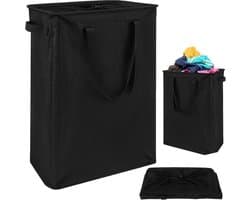 SnelShoppen - Slimme Wasmand met Handvatten, Vouwbare Laundry Collector, Smalle Opbergmand voor Kleding, Speelgoed, 20x40x60 cm, Waterproof Oxford Sto