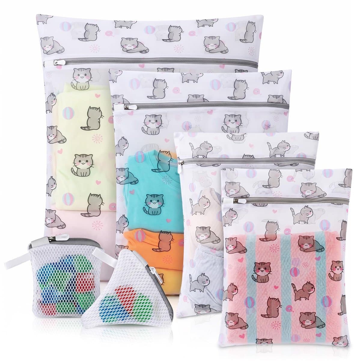 Solidchoice - Set van 6 Wasnetten voor de Wasmachine met Geurparels — afbeelding 1