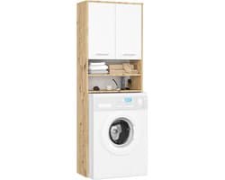 Wasmachine Ombouw - Opbouwmeubel - Kast Wasdroger - Meubel - ruimtebesparend