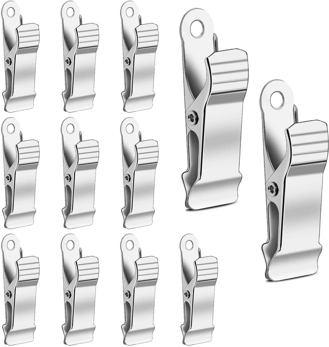 Cosensi - Metal Clips - Multifunctionele Krokodilklemmen - 12 Stuks - Voor Foto's en Gordijnen - Handige Bevestigingsclips - Ideaal voor Kleding en... — afbeelding 1