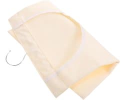 Wasknijperzak met Haak - Opbergtas Wasknijpers - Wasknijpers Organiseren - Waterdichte Ophangbare Organizer - 357 x 261 cm - Beige