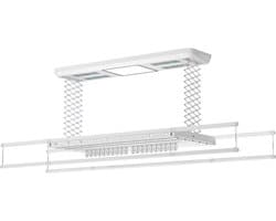 Wasophoogte® Elektrisch Droogrek - Plafonddroogrek Pro - Droogrek - Droogrek Elektrisch - Plafond Droogrek - 38 kg draagvermogen