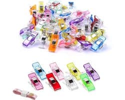 Stofklemmen - Naai clips - Naaien en knutselen - Veilig alternatief - 60 stuks - 6 kleuren