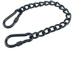 Dailygoods- Ketting Roestvrij Staal - Hangstoelketting - Verlengketting - 180 kg Capaciteit - Met Karabijnhaken - Verstelbaar 66 cm - Hangmatketting