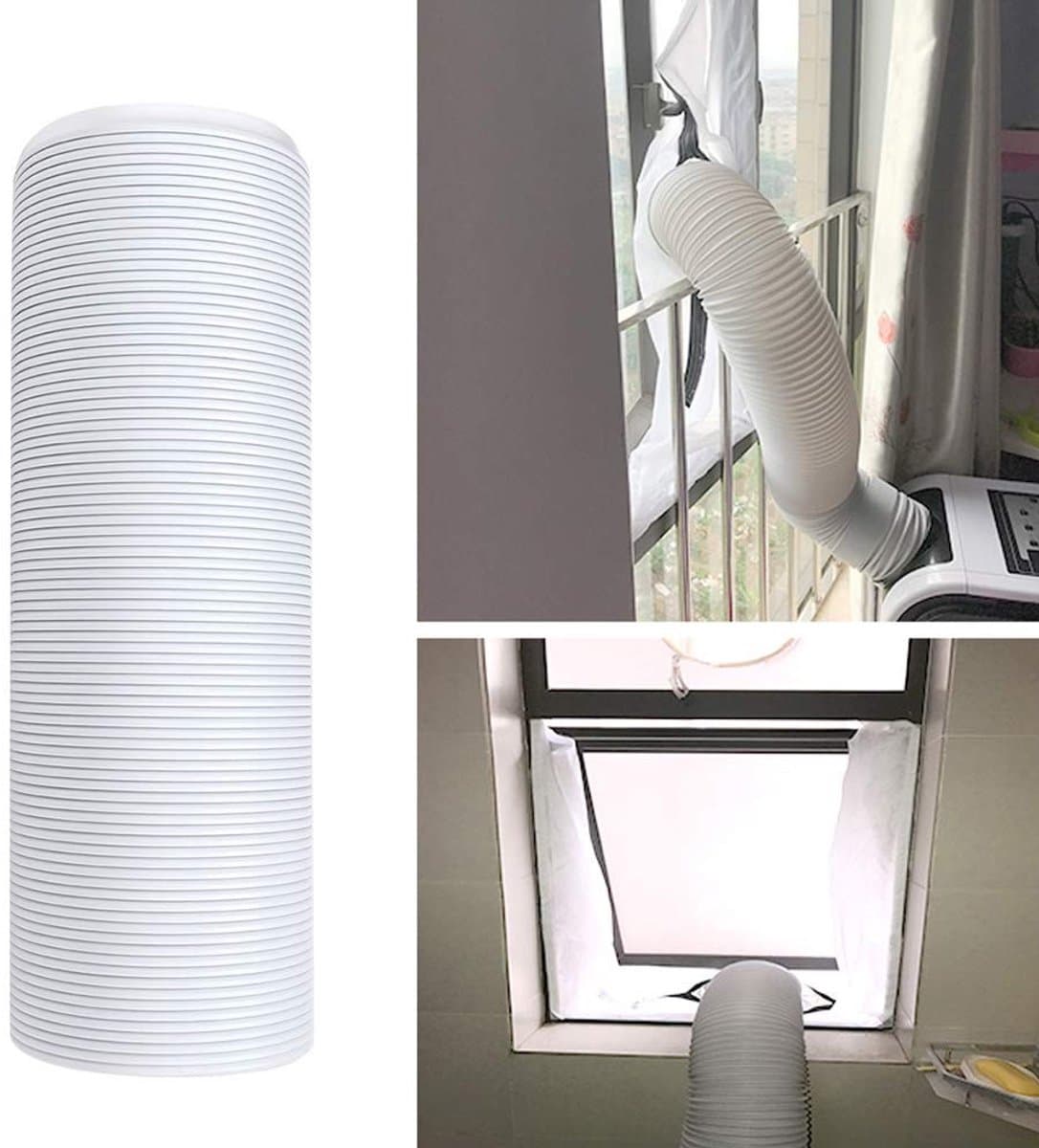 Dailygoods- Uitlaatslang Flexibel - Vervangende Onderdelen - Draagbare Airconditioner - 13cm/2M - Hoogwaardige Materialen - Makkelijk te Installeren - Airconditioner Slang — afbeelding 1
