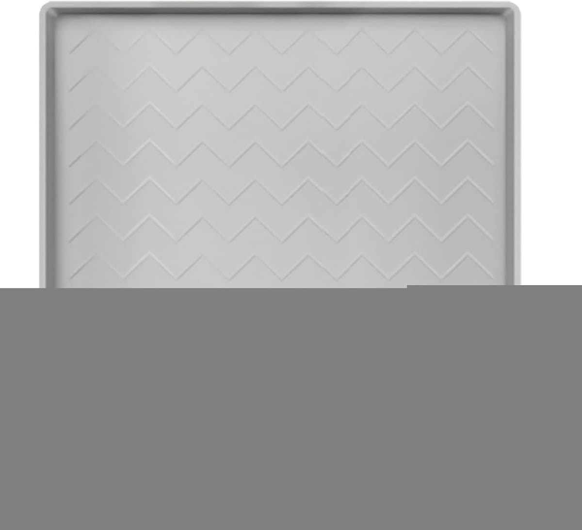 Airco Dienblad - Lekvrije Schaal - Vocht Opvangen - Antislip Onderkant - 56 x 56 cm - Grijs — afbeelding 1