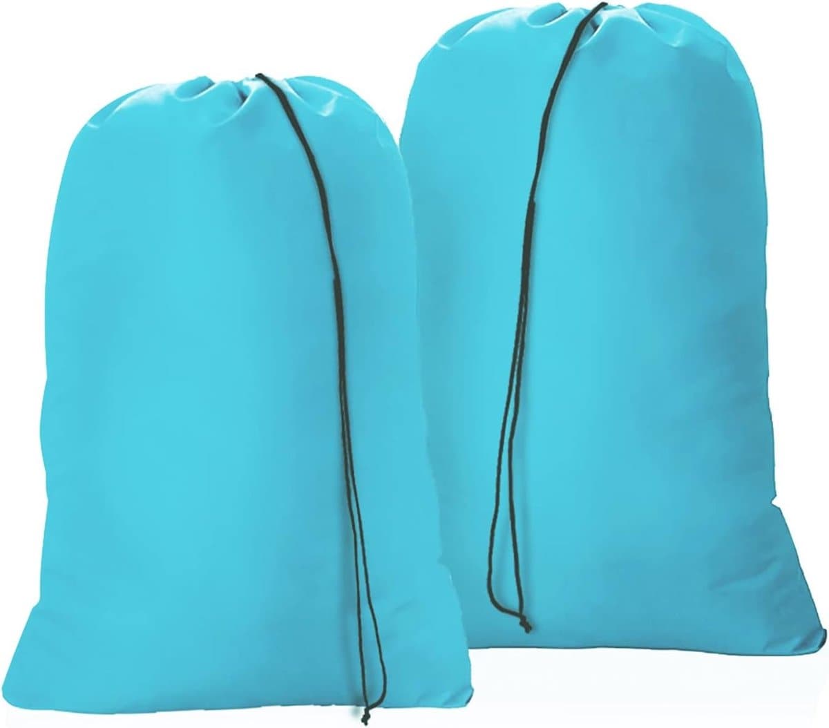 Grote Waszakken Set van 2 - Opvouwbare Opbergzak met Trekkoord 60x80cm voor Kleding, Speelgoed en Reizen — afbeelding 1