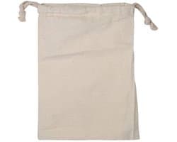 Dailygoods- Waszak Grote Capaciteit - Katoenen Waszak - Heavy Duty - Trekkoord - Opslag - Ecru Katoen - Machinewasbaar - Wasmand
