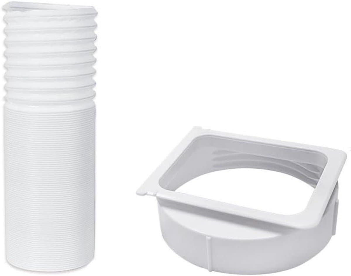 Afvoerslang Aansluitset - Airco Slang Set - Airco Installatie - Traploos Verstelbaar - Tot 150 cm - Wit — afbeelding 1