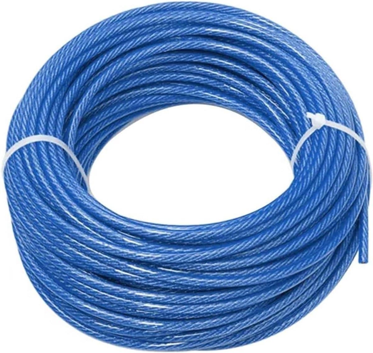 Waslijn - Drooglijn Buiten - Kleding Drogen - Weerbestendig PVC - 50 meter - Blauw — afbeelding 1