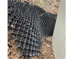 Grondstabilisator Raster - Wand Mesh - Opritten Verstevigen - Hoge Belasting Sterkte - 4 Inch Hoogte - Zwart