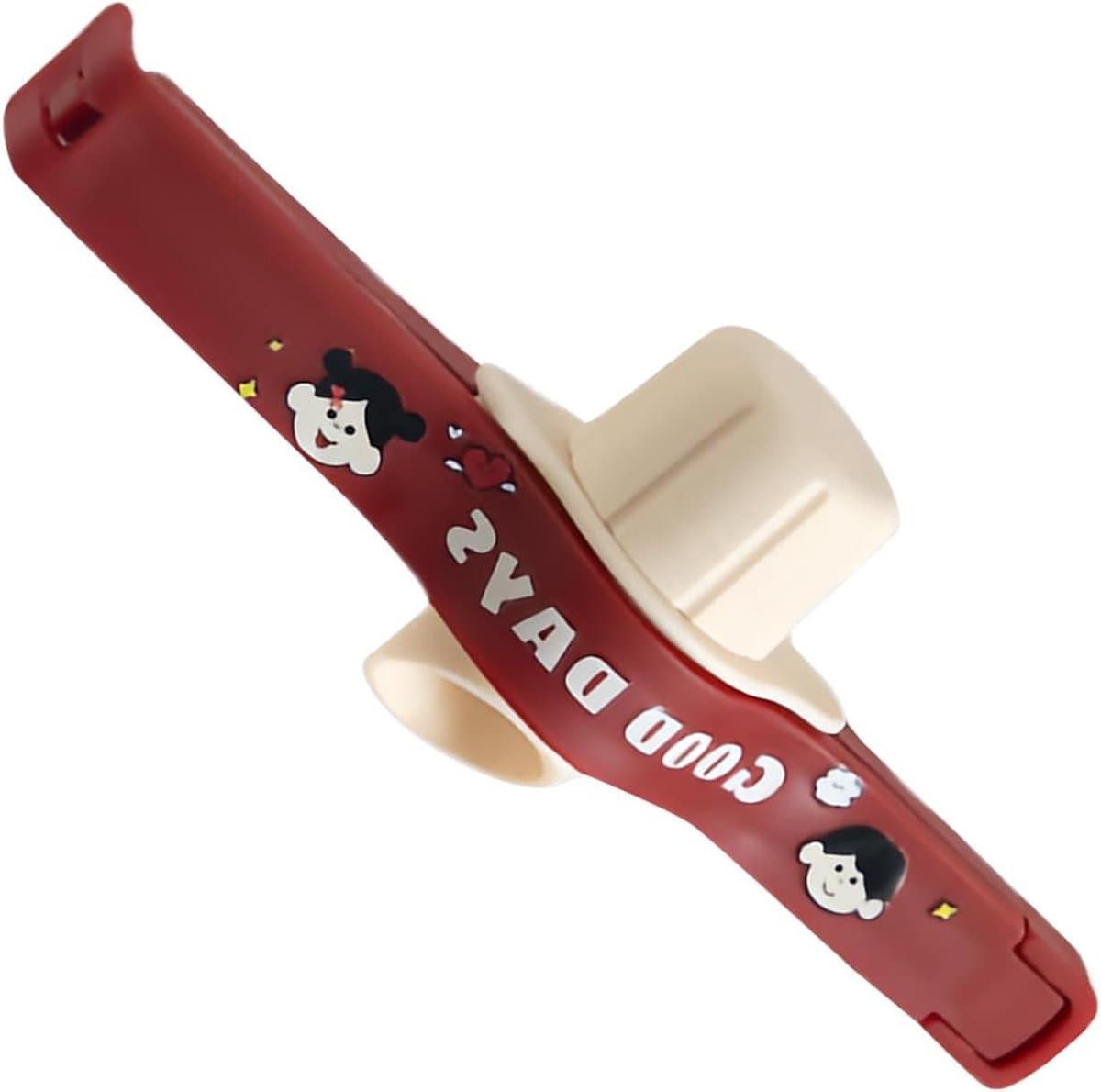 Voedselzak Clips - Keuken Organizer - Vers Houden - Met Schenktuit - 13.7 cm - Rood — afbeelding 1