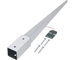 Inslagbodemhuls 61 x 61 mm lengte 750 mm - paaldrager - thermisch verzinkt - grondanker - staal