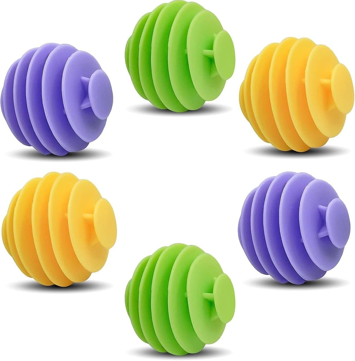 Wasballen voor Donsjacks - 6 stuks - Rubber — afbeelding 1
