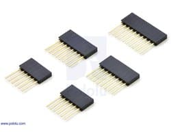 Stapelbare 2,54mm Vrouwelijke Header Set geschikt voor Arduino Shields Pololu-1035