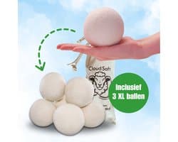 Drogerballen XL - 3 Stuk - Zero Waste - Premium Quality 100 % Newzealands Schapenwool