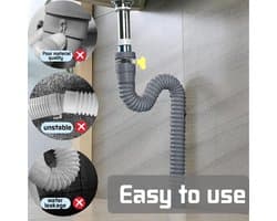 Afvoerslang Wasmachine Verlengstuk - Diverse Lengtes (1 tot 6 meter) met 4 Universele Aansluitingen