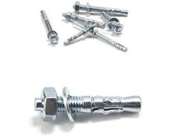 Boutankers Set - Zware pluggen - Beton Bevestigen - Corrosiebestendig Staal - M10 x 60 mm