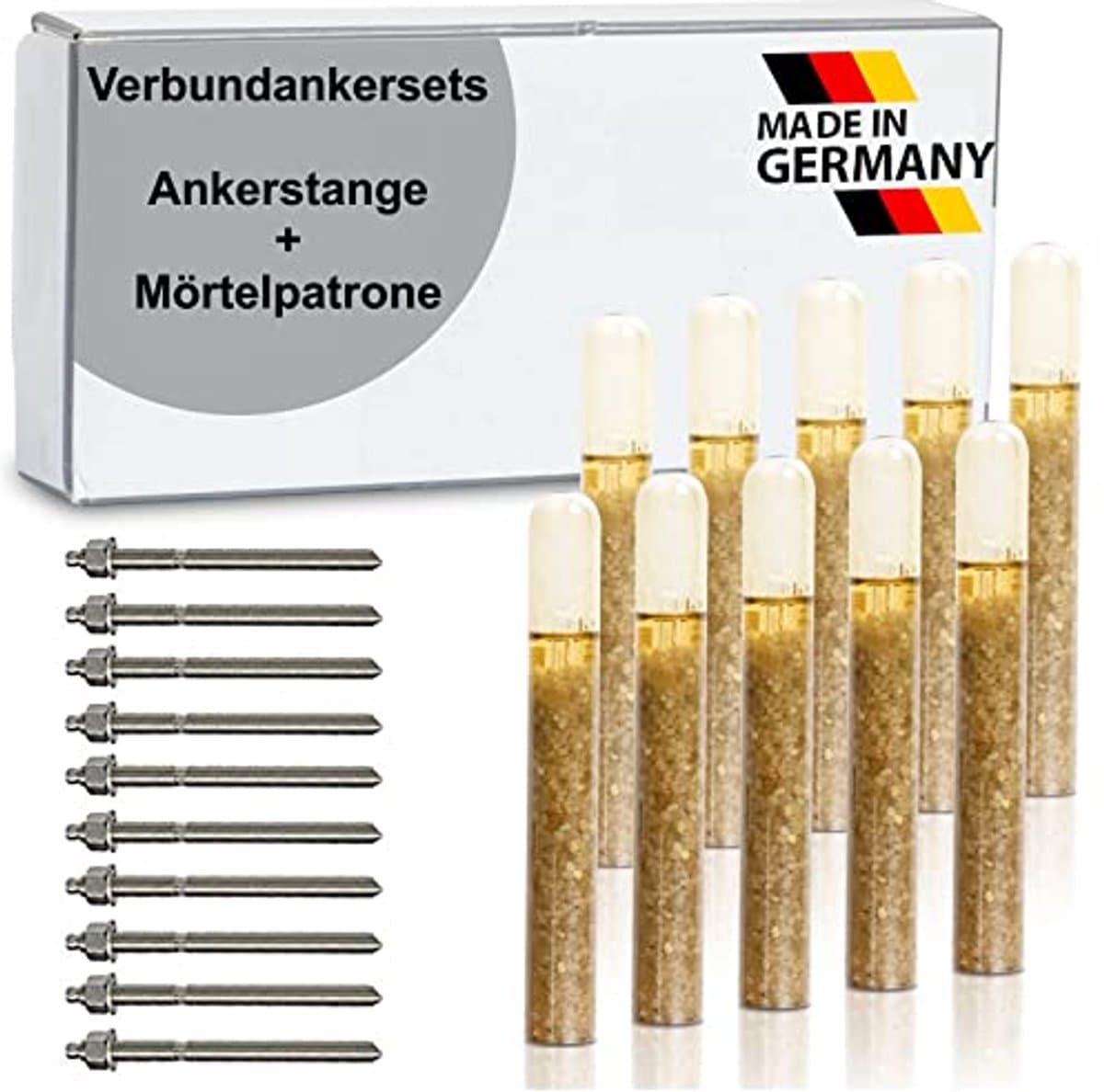 Zware lijm anker composiet anker stang M8 - M30 (10 x M12 x 160 mm) — afbeelding 1