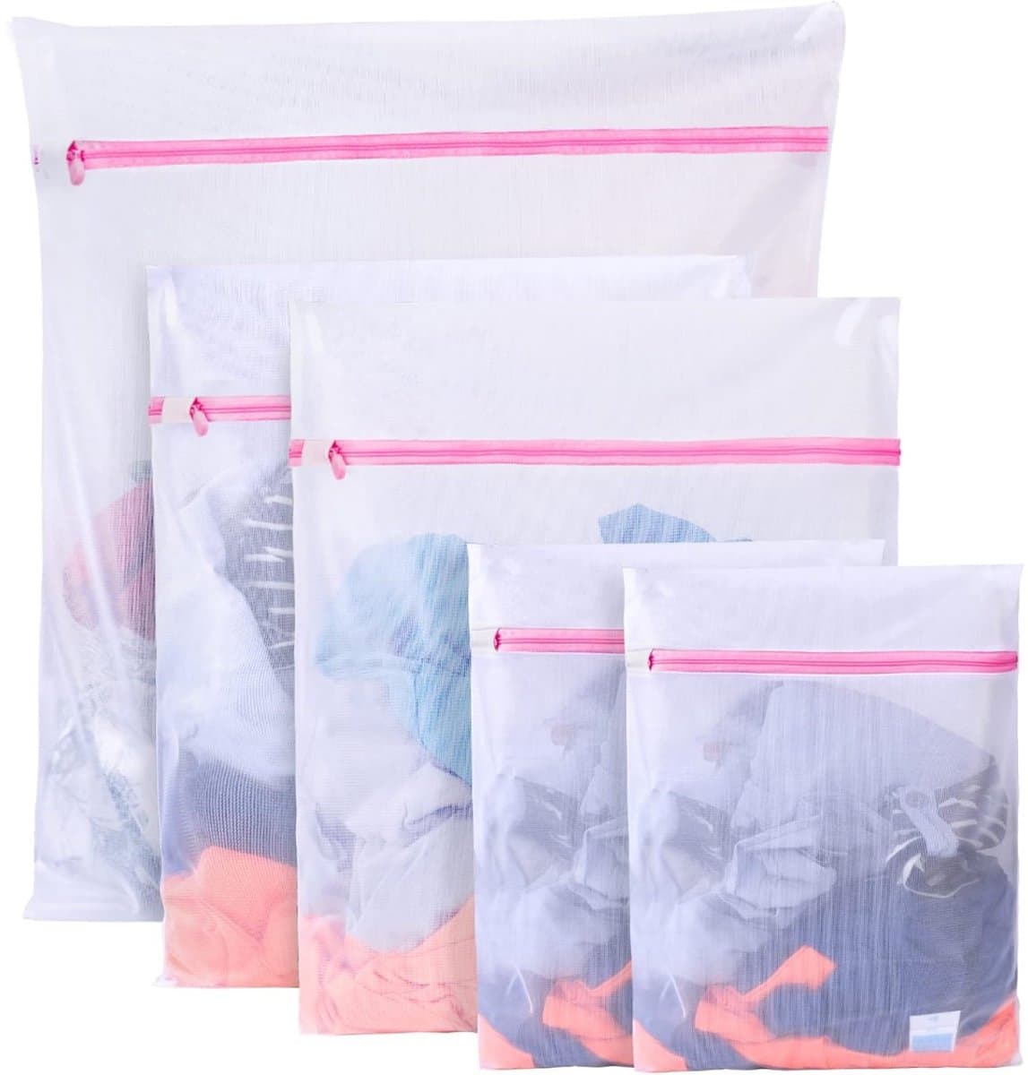 EXCITAT Wasnet - Waszak van gaas - Anti-vervorming - Geschikt voor ondergoed, shirts, sokken, lingerie — afbeelding 1
