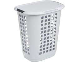 Ezystorage Kunststof wasmand - Wit - 63 liter