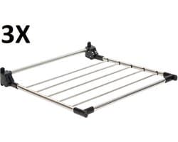 3X Casibel Wanddroogrek RVS — afbeelding 1
