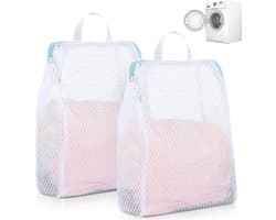 Grote wasnetten voor delicatesse - Herbruikbare waszakken met premium ritssluiting (50x60cm)