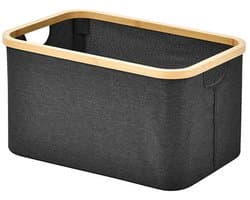 Opvouwbare wasmand - 35 liter - Zwart - 45×30×24 cm