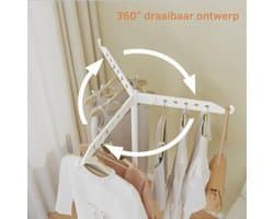 Droogmolen met Voet voor Camping & Thuis - Wasrek Staand - Wit