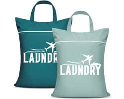 Dailygoods - 2 Stuks Grote Waterdichte Reiswaszakken voor Vuile Kleding