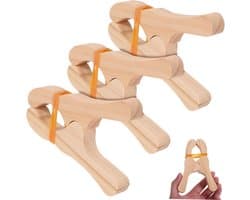 Houten Clips - Knijpers - Fort Bouwen - Gladde Afwerking - 12 x 8.5 cm - Beige