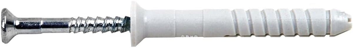 Bevestigingsanker - Metaal Anker - Stevig Bevestigen - Met Verzinkte Kraag - 8 x 60 mm - Wit — afbeelding 1