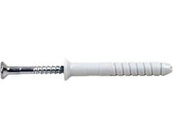 Bevestigingsanker - Metaal Anker - Stevig Bevestigen - Met Verzinkte Kraag - 8 x 60 mm - Wit