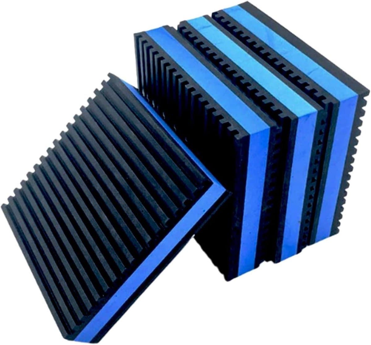 Trillingsdempers Wasmachine - Antitrillingsmatten Stabilisator - Apparaten Stabiliseren - Veerkrachtig Rubber EVA - 11 x 11 x 9 cm - Zwart — afbeelding 1