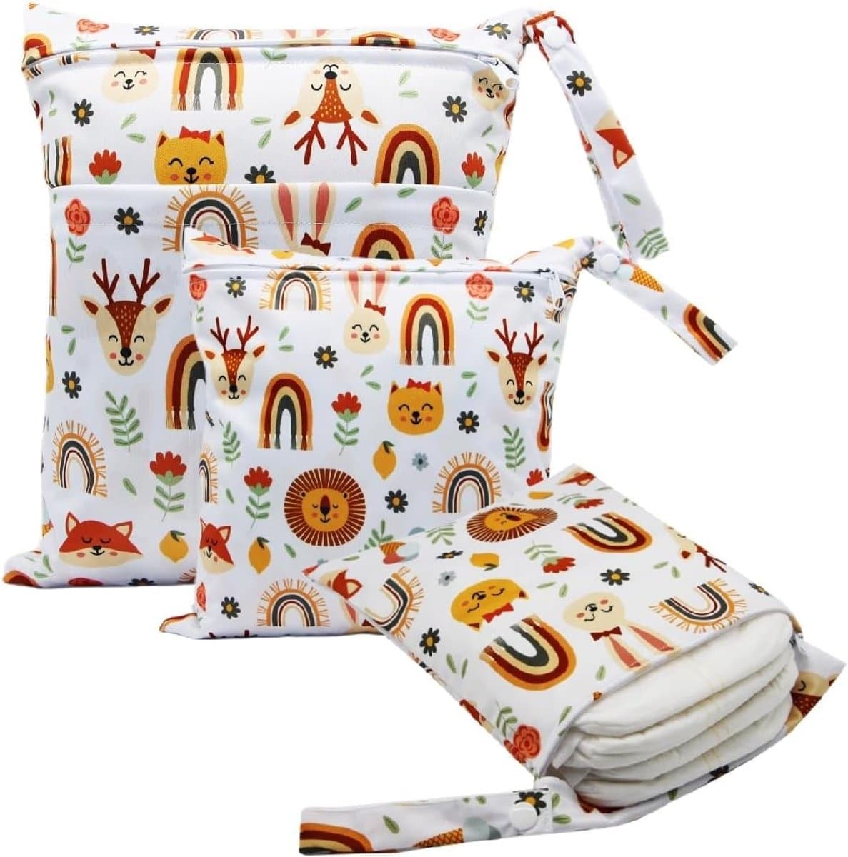 Wasnetjes met ritssluiting - Blauw - 30 x 25 cm - Waterdicht Polyester - Voor Reizen en Zwemkleding — afbeelding 1