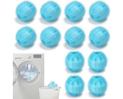 Set van 12 herbruikbare pluisballen voor wasmachine, anti-haren voor katten en honden, effectieve accessoires voor het verwijderen van dierenharen in de wasmachine