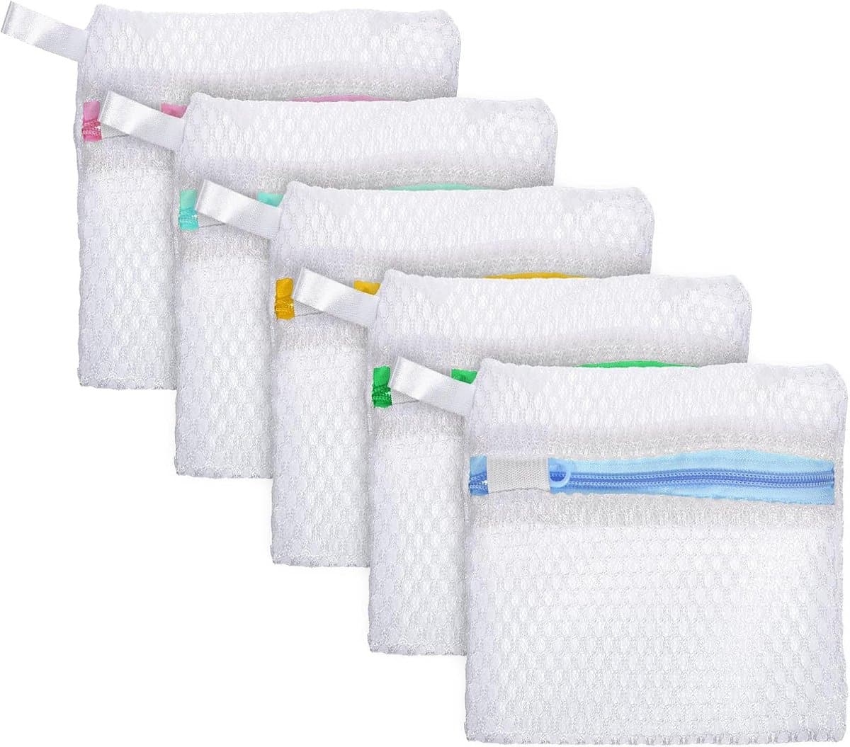 SnelShoppen - Set van 5 Non-Stick Waszakken - Handige Waszakken voor Wasmiddel Pods en Geurkorrels - Beschermende Waszakken voor de Wasmachine - Ideaa — afbeelding 1