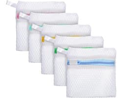 SnelShoppen - Set van 5 Non-Stick Waszakken - Handige Waszakken voor Wasmiddel Pods en Geurkorrels - Beschermende Waszakken voor de Wasmachine - Ideaa