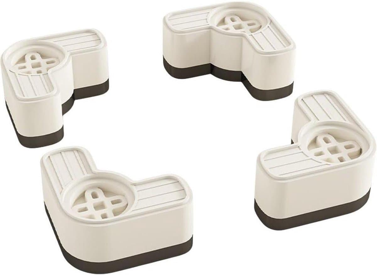 Wasmachine Voetkussens - Anti-trilling pads - Stabiele Basis - Drielaags Isolatie - 4 stuks - Zwart — afbeelding 1